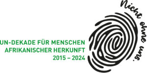 Logo der UN-Dekade für Menschen afrikanischer Herkunft 2015-2024